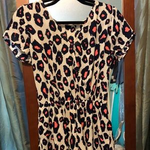 Leopard print romper